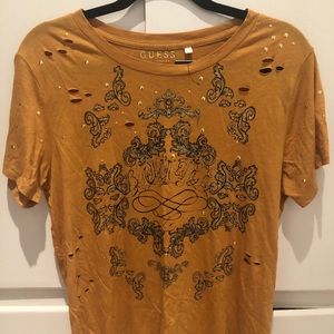 Guess Embellished Graphic Tee